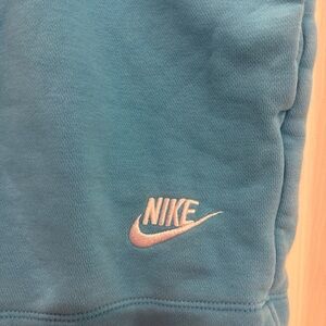 Nike Teal Joggers with White Logo